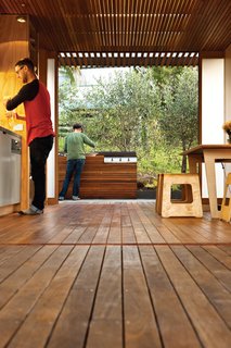Students Pass Their Class by Building a House in New Zealand - Photo 6 of 7 - Eucalyptus is used for the kitchen floor and ceiling slats.