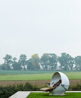 In one part of the landscape, Wynants placed a Sunball, a circa-1968 piece by Günter Ferdinand Ris and Herbert Selldorf.
