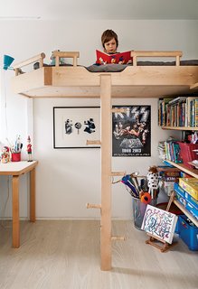 This Home Will Make You Want to Build Your Own Sauna - Photo 8 of 10 - Salminen built the bunk beds out of birch, Finland’s most plentiful tree species, for the couple’s children.