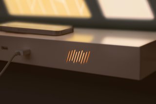 The USB component that uses the energy from the window to charge devices. 