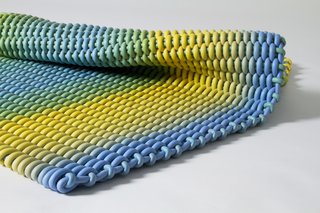 A Shore Thing - Photo 1 of 5 - A plain-weave piece by Shore Rugs, made from silicone sponge-cord.