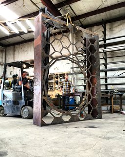 This Prototype Modular System Could Bring Green Walls to Parking Garages - Photo 4 of 5 - The green wall's 148 cells are supported by a 10-foot-tall, 25-foot-long metal frame. 