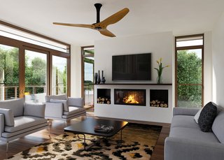 The World's First Smart Ceiling Fan Cuts Energy Bills in Summer and Winter - Photo 2 of 8 - To further enhance the energy-savings of their American-made Haiku fan, Big Ass Solutions recently introduced SenseME™, a smart technology that responds to climate fluctuations, learns residents' comfort preferences, and automatically turns the fan on and off as needed. Winter Mode, accessible via the SenseME app, speeds up the fan and pushes hot air downward when the room is empty, so as not to disturb users. It's even compatible with the Nest Learning Thermostat.