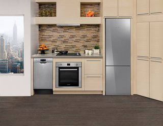 Bosch's Streamlined Kitchen and Laundry Appliances Are Made for Small Spaces - Photo 3 of 6 - Bosch's compact kitchen line, which includes an electric and gas cooktop, wall oven, and refrigerator, as well as an 18" dishwasher, is particularly well-suited for city apartments and secondary hangouts, like basements and guesthouses.