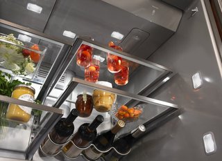 7 Kitchen Technologies to Watch - Photo 2 of 7 - <span style="line-height: 1.8;">Under-shelf LED lighting improves visibility. The refrigerator is equipped with systems that manage humidity and airflow to keep food fresh and control odors.</span>Add a caption