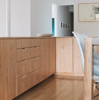 Luster also restored the dining room woodwork, which became warped after an earlier remodel.