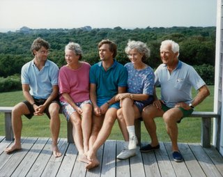 Jens Risom’s 100th birthday in May 2016 inspired many tributes to his remarkable career by admirers and family. He is pictured here in a photo taken in the 1990s on Block Island, Rhode Island, with his four children, from left: Tom, Helen, Sven, and Peggy. Jens passed away December 9, 2016.