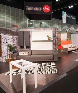 From the Show Floor and Beyond: Dwell on Design 2016 - Photo 3 of 18 - Resource Furniture, a pioneer in bringing small-space solutions to the American market, showcased pivoting pieces and other design-forward products. 