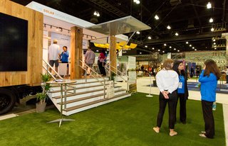 From the Show Floor and Beyond: Dwell on Design 2016 - Photo 7 of 18 - The Silicon Valley firm SunPower set up a walk-in experience to educate visitors about their sleek photovoltaic panels.