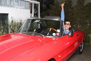 From the Show Floor and Beyond: Dwell on Design 2016 - Photo 9 of 18 - Attendees were invited to pose for their very own Dwell photograph, including inside a 1966 Alfa Romeo Duetto Spider.
