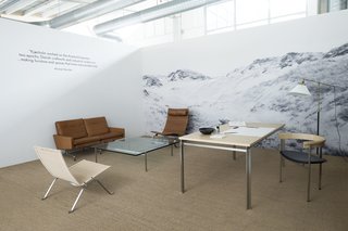 10 Things You Didn't Know About Poul Kjærholm - Photo 4 of 10 - Although steel is prevalent in many of Kjærholm's design, he was inspired by nature throughout his life. Natural materials such as wicker and leather were chosen for their ability to age over time. Featured in Fritz Hansen's headquarters in Copenhagen, a section dedicated to the designer includes other pieces from the collection. 