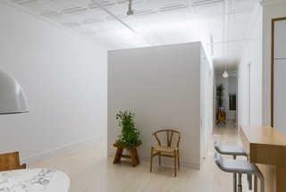 This 60-Square-Foot Structure Divides and Conquers in a Manhattan Renovation - Photo 4 of 8 - The public spaces are separated from the private bedrooms by the new Sheetrock addition. 