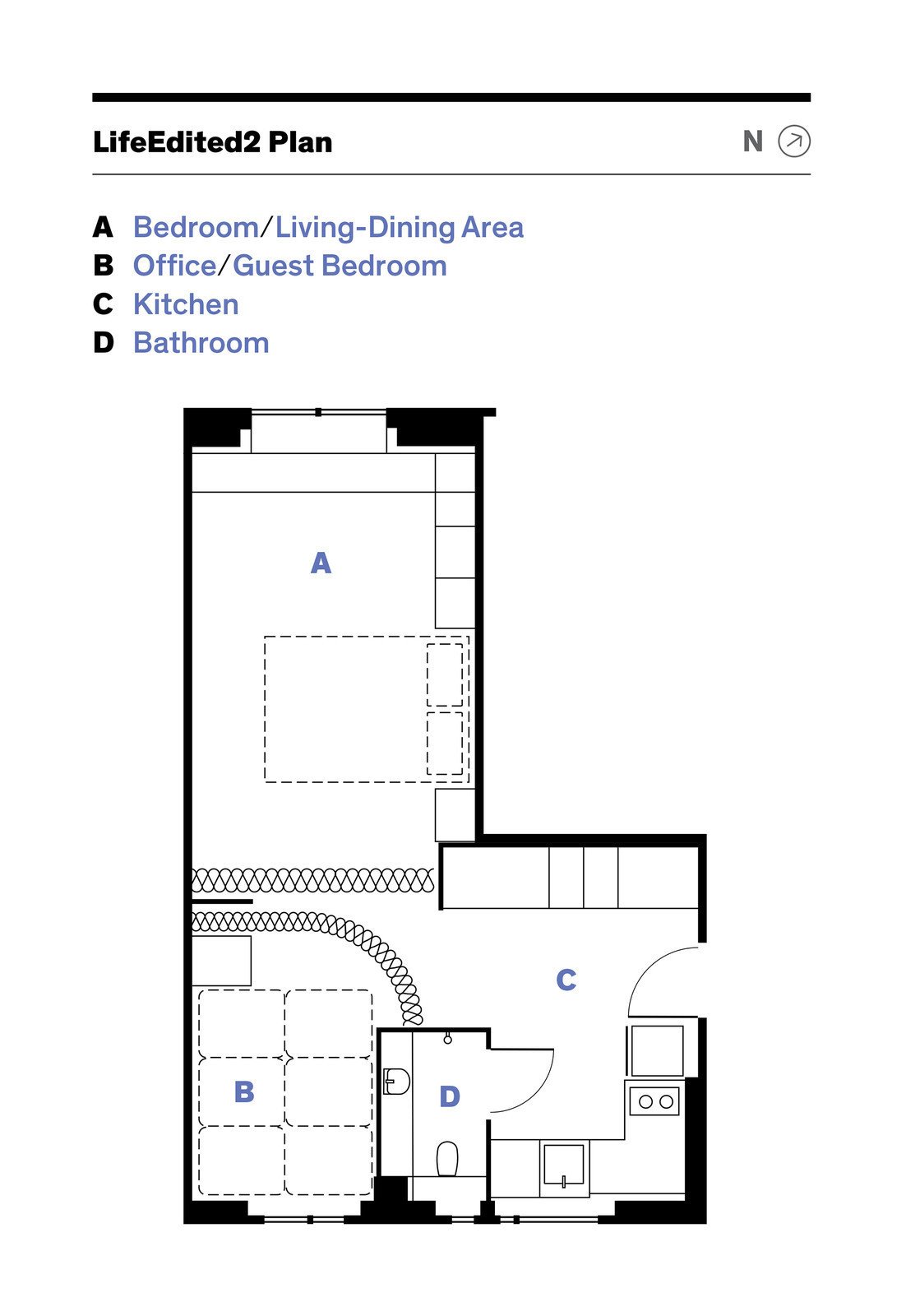 Photo 16 Of 16 In At His 350 Square Foot Apartment Small Space 