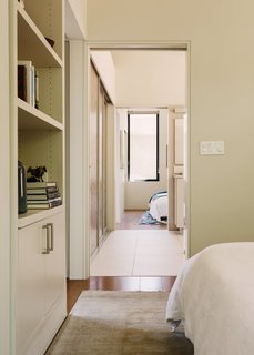 The wet zone is sited between the two bedrooms designated for Surendra and her caregiver. 