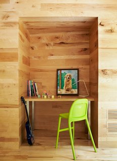 Happy Trails - Photo 3 of 7 - A recess in the wall fits a custom desk and IKEA chair. 
