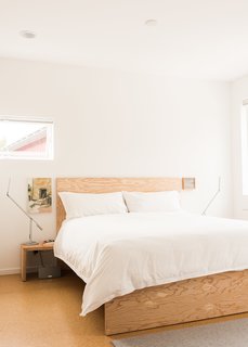 Davis used the same material to build furniture, including beds for his master bedroom.