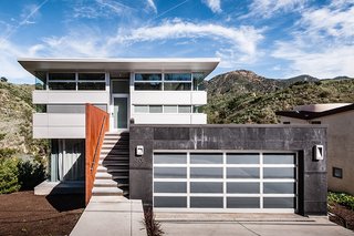 From the Ashes - Photo 4 of 4 - Combining a prefab steel super-structure with concrete walls and insulated metal panels, Anthrazit House in Santa Barbara was designed by architects Pamela and Hector Magnus and built in collaboration with EcoSteel. Image by Hector Magnus.