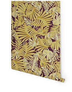 10 Ways to Bring a Little “Hygge” Into Your home - Photo 7 of 10 - Aja (Aubergine) wallpaper, designed by Justina Blakeney for Hygge & West