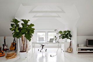 10 Ways to Create a Modern Workspace in Your Attic - Photo 2 of 10 - In this Portland attic, Jessica Helgerson Interior Design whitewashed the entire space and added a pair of windows to lighten up the formerly dim space. 