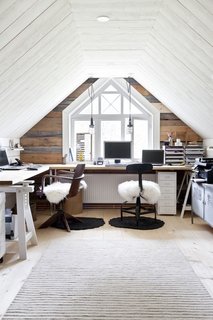 10 Ways to Create a Modern Workspace in Your Attic - Photo 6 of 10 - You can increase attic workspace functionality by using furniture than can be easily collapsed, moved around, or serve multiple purposes.