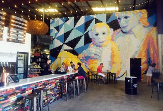 10 Brewpubs That Have Tapped the Art of Modern Design - Photo 12 of 12 - This artsy location certainly lives up to the colorful inspiration behind the brewery—Modern Times gets its namesake from a late 19th-century utopian community in New York. Everything from the the wild decor to the names of their beers are directly inspired by this example of the ideology.