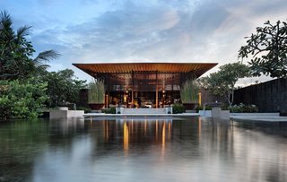 Connect With Bali's Tropical Landscape at One of these Modern Villas - Photo 9 of 10 - Designed, owned, and operated by Singaporean architect Soo K. Chan and his wife Ling Fu, Soori Bali’s 48 contemporary villas are sustainably-built with stones sourced from nearby quarries. The decor features ceramic and terra-cotta pieces made by Balinese artisans. 