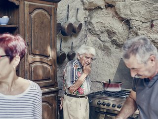 Mine Dining - Photo 1 of 18 - Marrying home cooking and an archaeological field trip, Mas de la Pyramide in Bouches-du-Rhône is probably the world’s only restaurant found in an ancient Roman quarry. For proprietor and chef Lolo Mauron, the caves are both his business and his birthright. Lolo, 92, has spent his entire life here, surrounded by an incredible hodgepodge of old farm tools, collectible cars, and other bric-à-brac from the caverns’ history. 