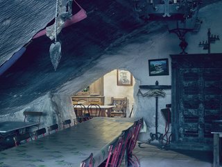 Mine Dining - Photo 9 of 18 - In winter, guests dine indoors. 