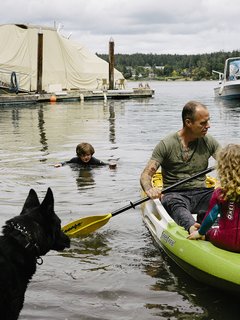  A dock on the property makes for easy access to kayaking.