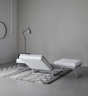 10 Functional Pieces For Small Space Living - Photo 6 of 11 - The Xtra ottoman is shown here in motion, folding out from an ottoman into a bed.