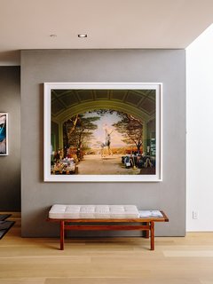 Domino Effect: How a Bedroom Refresh Jump-Started a Whole-House Remodel For a Tech Exec - Photo 11 of 14 - The Richard Barnes photo pops against a gray Venetian plaster wall. 