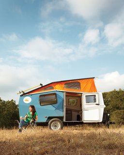 10 Tiny Trailers to Take on an Adventure - Photo 5 of 10 - Part tent, part RV, the NASA-inspired Cricket Trailer is the go-to camper for the modern road tripper.