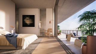 Inside, all the apartments were designed so that upon arrival, the resident is connected to the view of the ocean and the city of Miami.