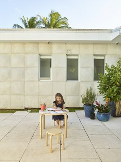 A Professor and Designer Tests a New Hybrid Material on His Miami Beach Home - Photo 5 of 11 - Panes by Eco Window Systems align with the grid of tiles.