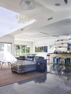 A Professor and Designer Tests a New Hybrid Material on His Miami Beach Home - Photo 6 of 11 - When the house’s existing slab proved too damaged, Gelpi opted for a terrazzo floor tile by Perpetua in the same dimensions as the exterior tiles. 