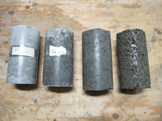 A Professor and Designer Tests a New Hybrid Material on His Miami Beach Home - Photo 11 of 11 - The team created test cylinders to evaluate the strength of varying blends of the aggregate material. 