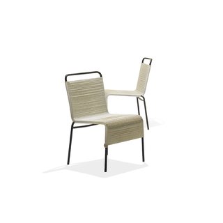 Spotlight on the Midcentury Design Duo Who Invented the Term Indoor/Outdoor Living - Photo 3 of 3 - A pair of 1960s dining chairs, made of enameled steel and nylon cord, by Van Keppel-Green. 