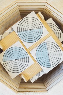 Go Behind the Scenes With a Process-Driven Handmade-Tile Company in California - Photo 1 of 13 - Pieces in Fireclay Tile’s Maze pattern are seen ready for their final firing in an electric Skutt kiln. The glazes will darken over the course of 10 hours, during which time temperatures will approach 2,000 degrees.