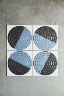 Go Behind the Scenes With a Process-Driven Handmade-Tile Company in California - Photo 3 of 13 - New this year, the Agrarian collection features eight patterns, including Maze, whose concentric lines evoke circle irrigation systems. "Our techniques go back hundreds of years, but we’re constantly updating them," says Burns.