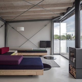 Stay in a Modern Houseboat in Berlin With Floor-to-Ceiling Windows - Photo 1 of 8 -