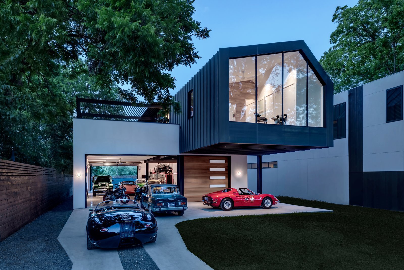 This Austin Home Was Designed to Showcase a Vintage Car Collection Dwell
