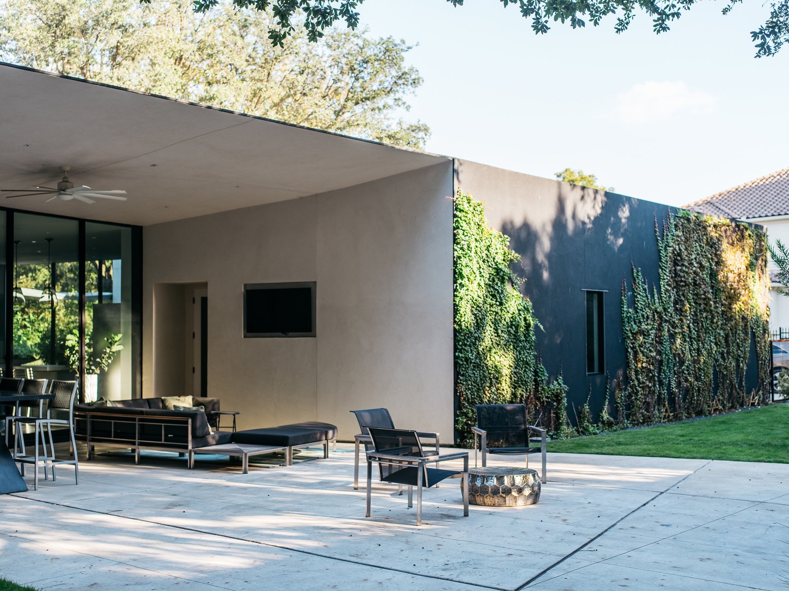The west patio