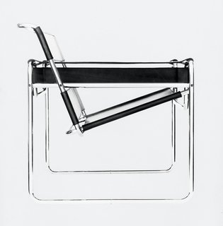 From Bauhaus Student to Brutalist Supreme: Highlights by Marcel Breuer - Photo 4 of 9 - Fascinated by his bicycle, Breuer conducted early experimentations with tubular steel that resulted in the iconic Wassily chair, the first of many furnishings that he made with the material. (1925)
