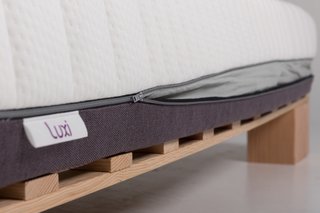 The Mattress Company That Lets You Be Your Own Expert - Photo 1 of 7 - As the only three-in-one adjustable mattress that you can modify yourself in the comfort of your home, Luxi's product is built to sit on the floor, a box spring, a slatted base, or a platform. This way, you're not tied down to any specific foundation.