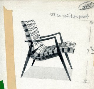 An Icon's Legacy is Revived by a Father-Daughter Bond - Photo 7 of 11 - Mel’s design process always started with rough sketches, where he was able to get a better feel for the proportions. He would then translate them into more detailed drawings with precise dimensions and notes. Here is an exquisite example of his process from when he was developing the Woven Leather Armchair.