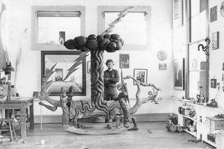 Must-See Discoveries from San Francisco’s Design + Art Fair - Photo 13 of 13 - This fairytale sculpture created by John Bauer in the ‘70s rocked with multiple moving parts. This eccentric piece was debuted onstage at a concert by The Youngbloods at San Francisco’s Avalon Ballroom. It’s a perfect example of how imaginations were set free at that time. Photo courtesy of John Bauer. 
