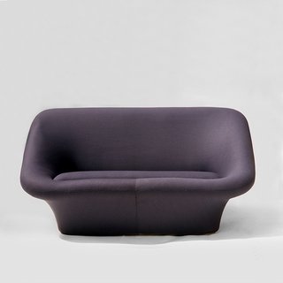 Must-See Discoveries from San Francisco’s Design + Art Fair - Photo 3 of 13 - Designed in the 1960s and covered in a purple stretch jersey fabric, Paulin’s Mushroom Sofa was a perfect representation of his charming style. 
