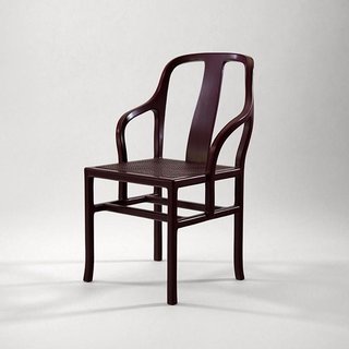 Must-See Discoveries from San Francisco’s Design + Art Fair - Photo 4 of 13 - Also exhibited was his Chaise à Palmette, beautifully constructed of lacquered wood and a cane seat. 