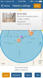 The App That Puts You in Charge When Searching for a Home - Photo 3 of 3 - When you use the GPS radius search, you can discover properties that are currently for sale or for rent in the area you find yourself in. You’re also given the choice to filter the results by price, architectural style, size, and how many days it’s been on the market. 