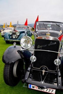 A Day at the Pebble Beach Concours d’Elegance Car Show - Photo 8 of 9 - The 1926 Hispano-Suiza H6B Chapron Cabriolet was re-bodied in 1931 by Henri Chapron for the 1932 Paris Salon de l’Automobile and is thought to have been owned by the king of Tunisia. After being brought to the U.S. in the ‘50s by Alec Ulmann, it was sold to Joe Weider in NY, who owned it for 40 years. 
